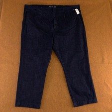 Old Navy Womens 28 Navy Stretch Extra High-Rise Polished Pixie Skinny Pants NWT
