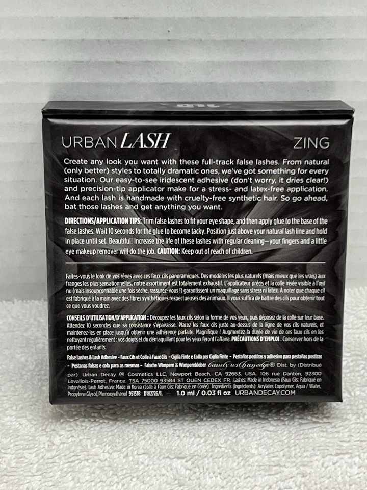 Urban Decay: Urban Lash Zing/Boheme Full Track False Eyelash Set W/Glue New - Image 4 of 4
