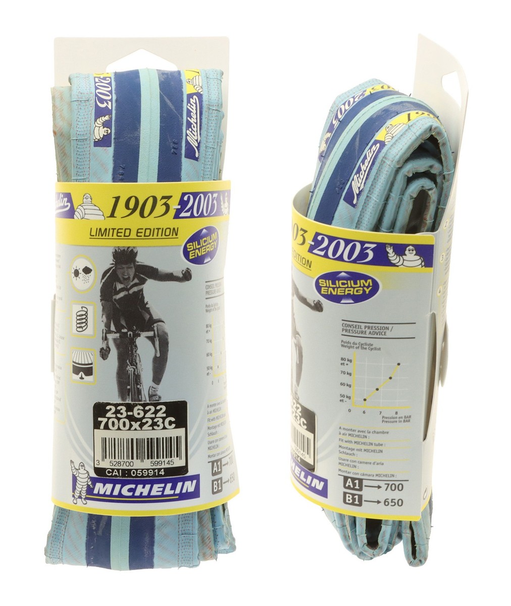 Michelin Pro Race TDF Clincher Tires 700x23c Blue/Light Blue Road