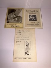 Vintage Kodak Lot 1926 Kodakery Magazine  At Home with Kodak  Photo Catalog