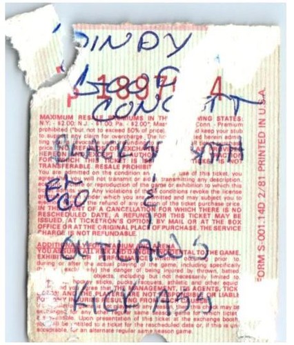 Black Sabbath Konzert Ticket Stub 10. April 1982 Inglewood California - Bild 2 von 6