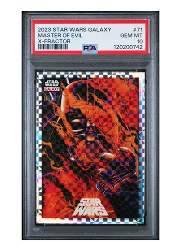 Vader 2023 Topps Star Wars Galaxy Master of Evil X-Fractor Alpha 1/10 PSA 10