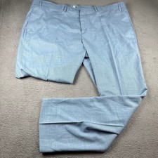 Michael Kors Mens Classic Fit Dress Pants Light Blue Textured 42W x 30L NWT