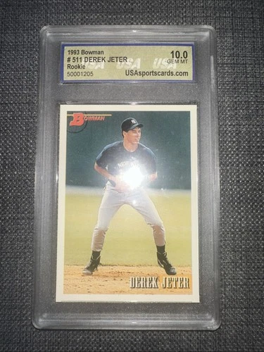 1993 Bowman DEREK JETER #511 RC Rookie Yankees USA 10 GEM MINT