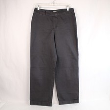 Vtg GMR Lee Performance Khakis Black Pants Women's 10P Cotton Good Condition