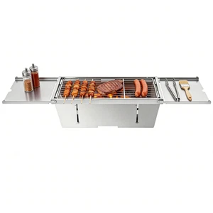 Portable Foldable Charcoal BBQ Grill for Outdoor Camping Barbecue Stove Cooker