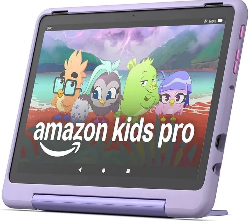 Amazon Fire HD 10 Kids Pro neuste Gen 32GB, 10 Zoll Lila Happy-Day-Design - NEU✅