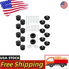 Black KF04060BK Cab Body Mount Bushing Kit For Ford F-250 F-350 4X4s 2006-2019
