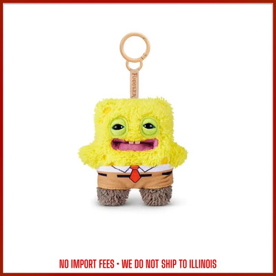 Fuggler SpongeBob Plush Pendant, Ugly Cute Teeth Monster Keychain, Kids Birthday