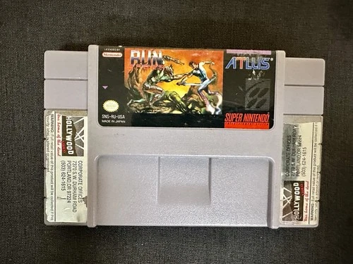 Run Saber (Super Nintendo SNES, 1993) Authentic Cartridge – Tested & Working