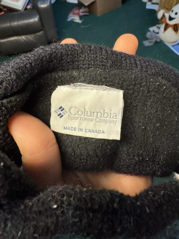 Columbia Winter Wool Geometric Knit Headband Vintage Made in Canada Retro - Image 4 of 4