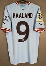 MENS HAALAND 9 FC MANCHESTER CITY 2022/2023 SOCCER FOOTBALL SHIRT JERSEY SIZE S