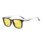 New Men's TR90 Polarized Night Vision Yellow Reading Glasses - Anti-Glare Reader