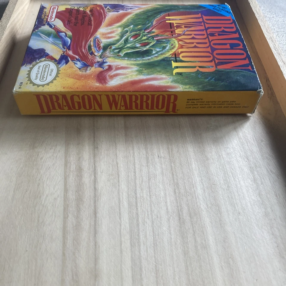 Nintendo Dragon Warrior Nes **CIB** COMPLETO** *Incluye protector de plástico* Foto 4 de 4