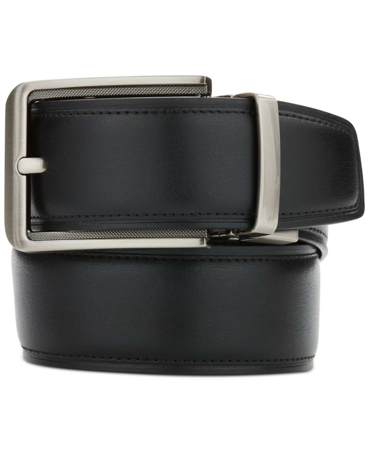 Perry Ellis Portfolio V-Day Reversible Belt Mens S 3032 Black Adjustable 3090₽