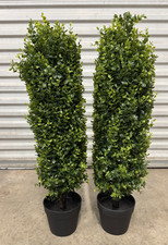 Boxwood Topiary Tree Pair - 3ft Faux Greenery