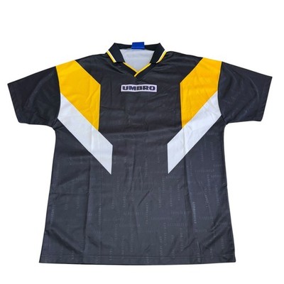 Vintage Umbro Template Fußball Trikot 90er Retro schwarz Nummer 10 Herren XL