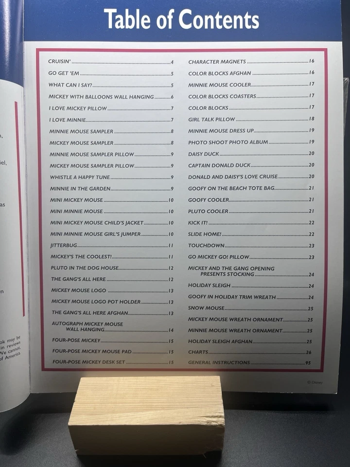 VTG Disney Mickey Unlimited Ultimate Cross Stitch Collection Book - Image 3 of 4