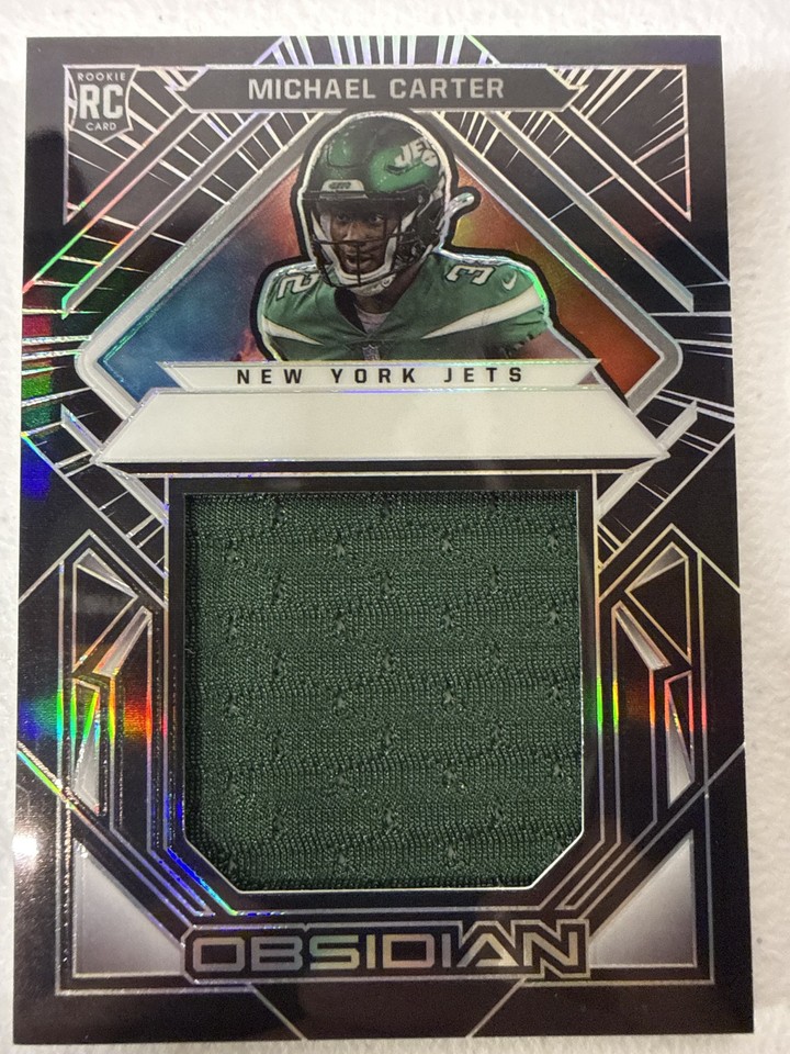 2021 Panini Obsidian Volcanic Material #VM-MC Michael Carter 008/100