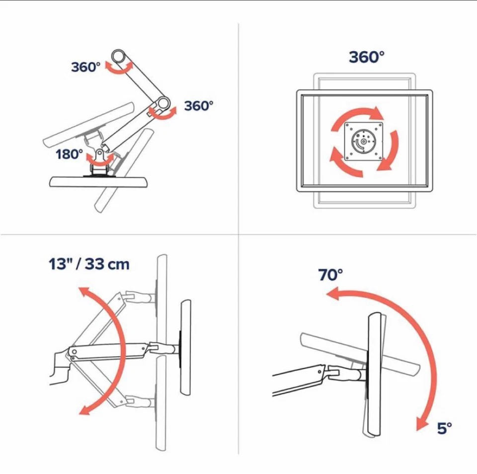 Ergotron LX Desk Mount Monitor Arm Matte Black FedEx - Image 4 of 4