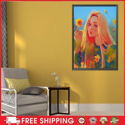 5D DIY Diamond Drawing Kits Full Round Drill Cartoon Girl Wall Decor Art (V2586)