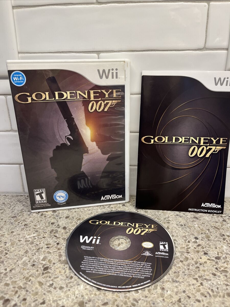 GoldenEye 007 (Nintendo Wii, 2010) Game & Case (No Book) Fast Ship