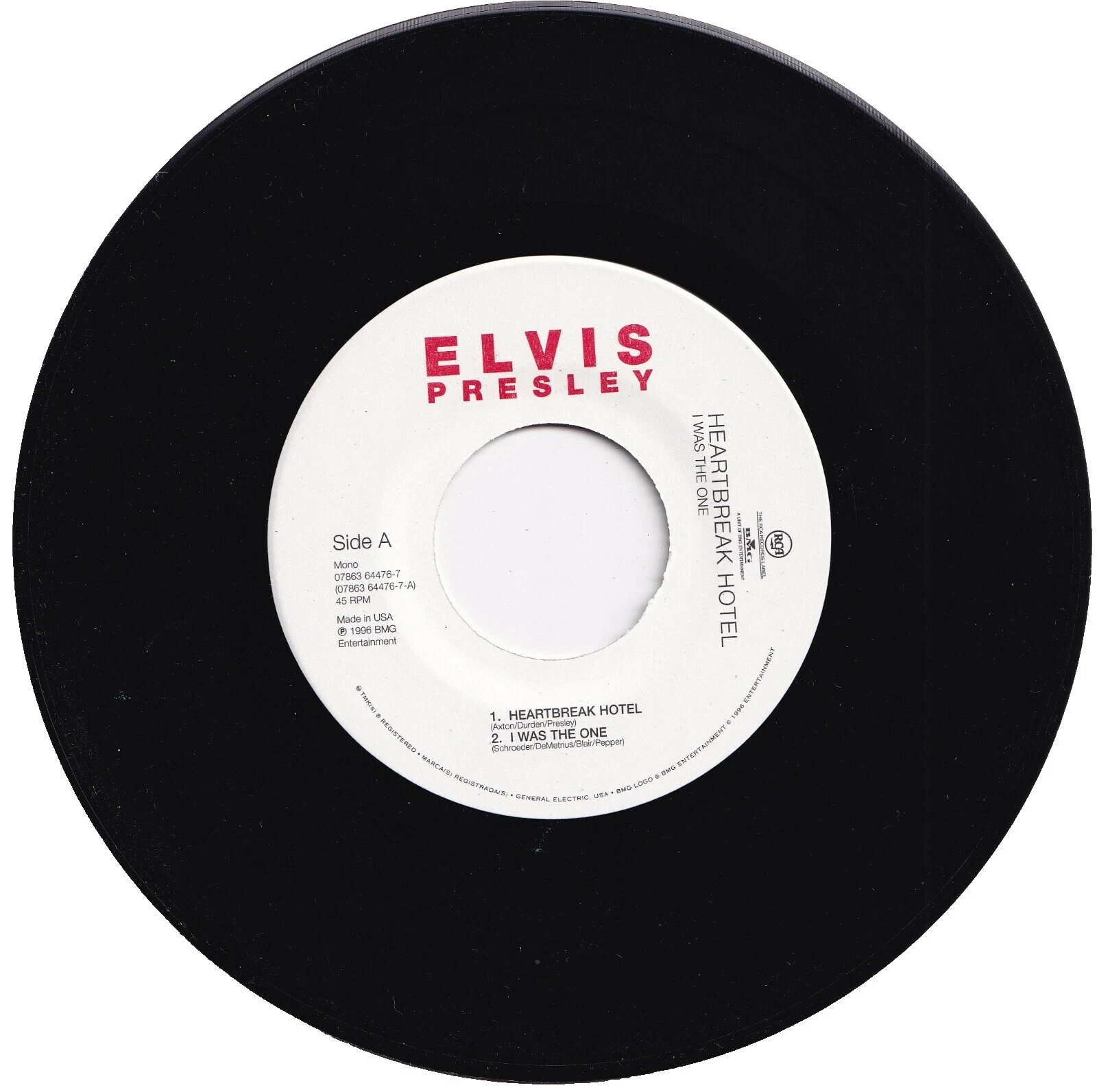 Elvis Presley Near Mint (NM or M -) Grading 45 RPM Speed Vinyl Records