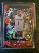 Obi Topin 2020 Panini Prizm Draft Picks Crusade Red Ice Rookie Card RC #87
