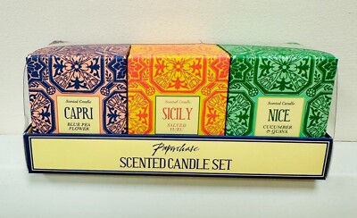 Riviera 3er Set Duftkerzen 3x50g
