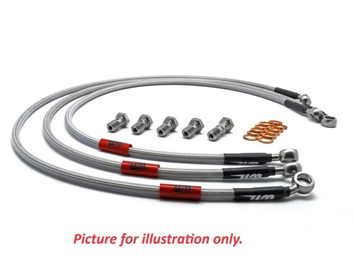 Honda CB900 FC - FD (1982-1983) Wezmoto Standard Front Stainless Brake Lines - 第 1/12 張圖片