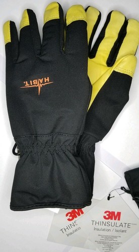 Habit Premium Leder Handfläche Arbeitshandschuhe 2er Pack Größe Large ROBUST - Bild 6 von 6