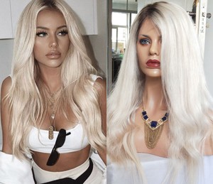 10a Ombre Human Hair Wigs Blonde 1bt 60 White Lace Front Wigs For