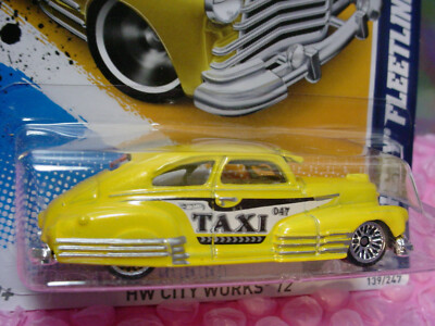 2012 i Hot Wheels '47 CHEVY FLEETLINE #139☆yellow;TAXI☆CITY