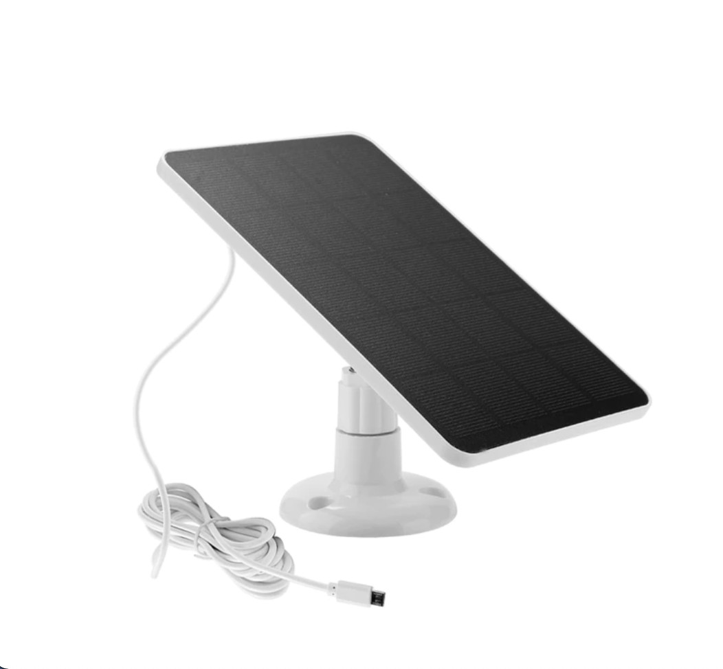 Panneau solaire chargeur pour caméra autonome afin d'éviter les pannes