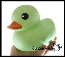 1 RANDOM Jumbo Solid Pastel Rubber Ducks - Rubber Ducky Duckies - Cute Novelty P