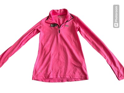 Helly Hansen Womens Aspire Norviz Long Sleeve Half Zip Running Top Pink  XS