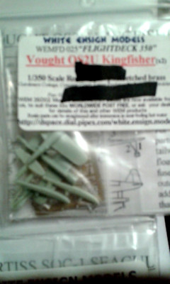 1:350 OS2U Kingfisher White Ensign extrem selten resin/etched parts