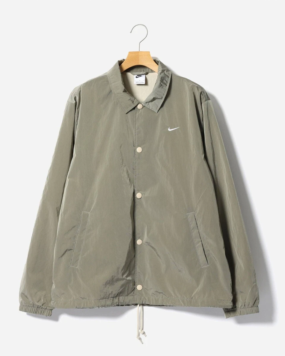 Nike Sportswear Authentics Mens Coaches Jacket XS DQ5005 010 Khaki
