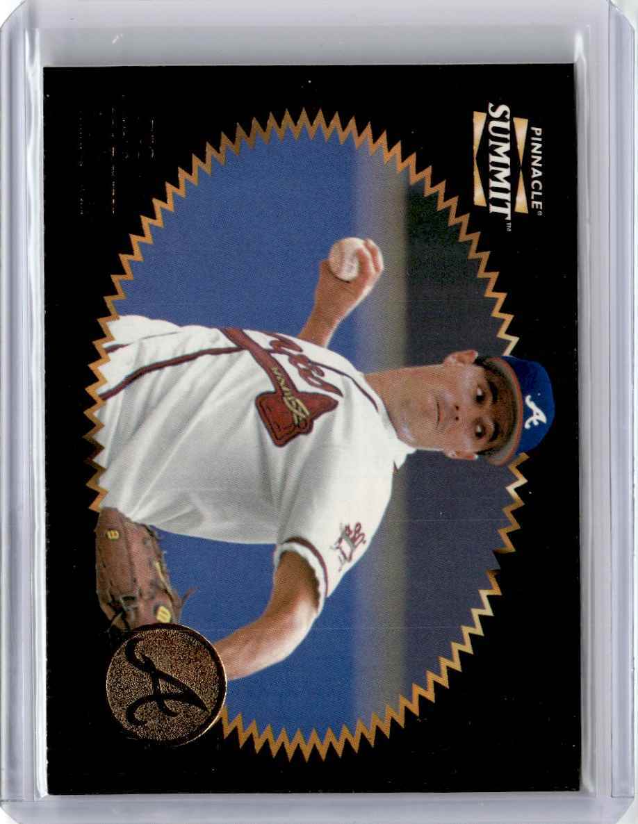 1996 Pinnacle Summit Greg Maddux Baseball Card Atlanta Braves #91