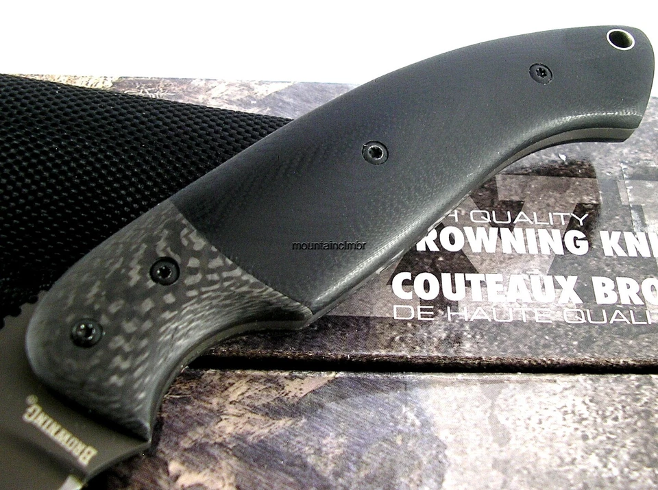 Cuchillo Browning DISCONTINUADO Vortex Titanio Hoja Fija 8.7/3.7 Fibra de Carbono G10 Foto 4 de 4