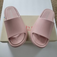 J/Slides Size 7M Light Pink Eva Squish Beach Pool Slides Women's Sandles NIB