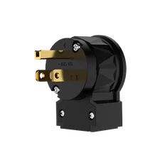 Viborg 505G Pure Copper with Gold Plated US/EU Power Plug Right Angled Connector
