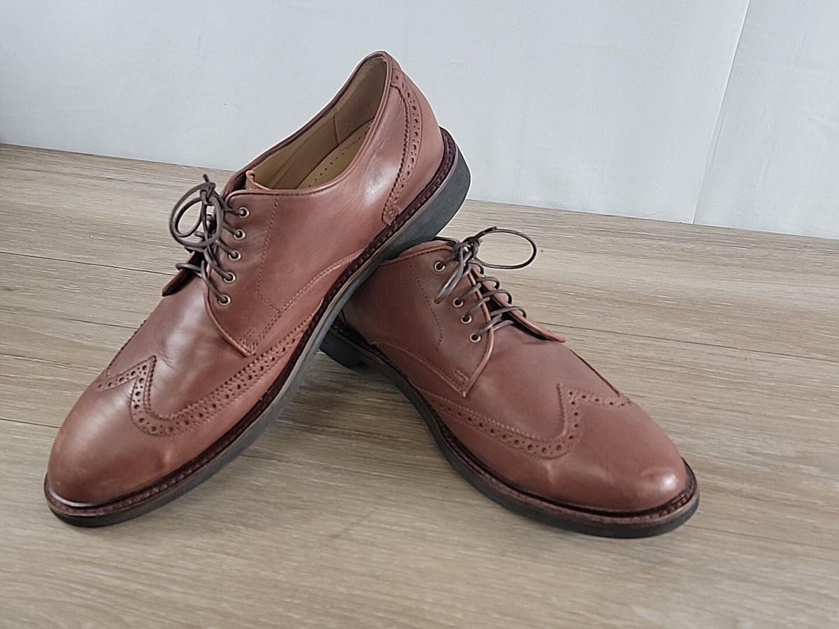 Cole Haan C12210 Brown Leather Wingtip Lace-Up Oxford Shoes  display picture 2
