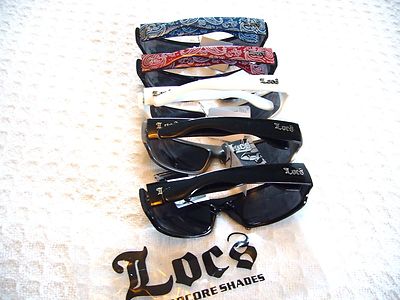 Locs Occhiali Da Sole Hardcore Black 0103, Nero Bandana Nero