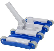 Pool Central 13.5IN Blue White Flexible Weighted In-Ground Pool Vacuum Head