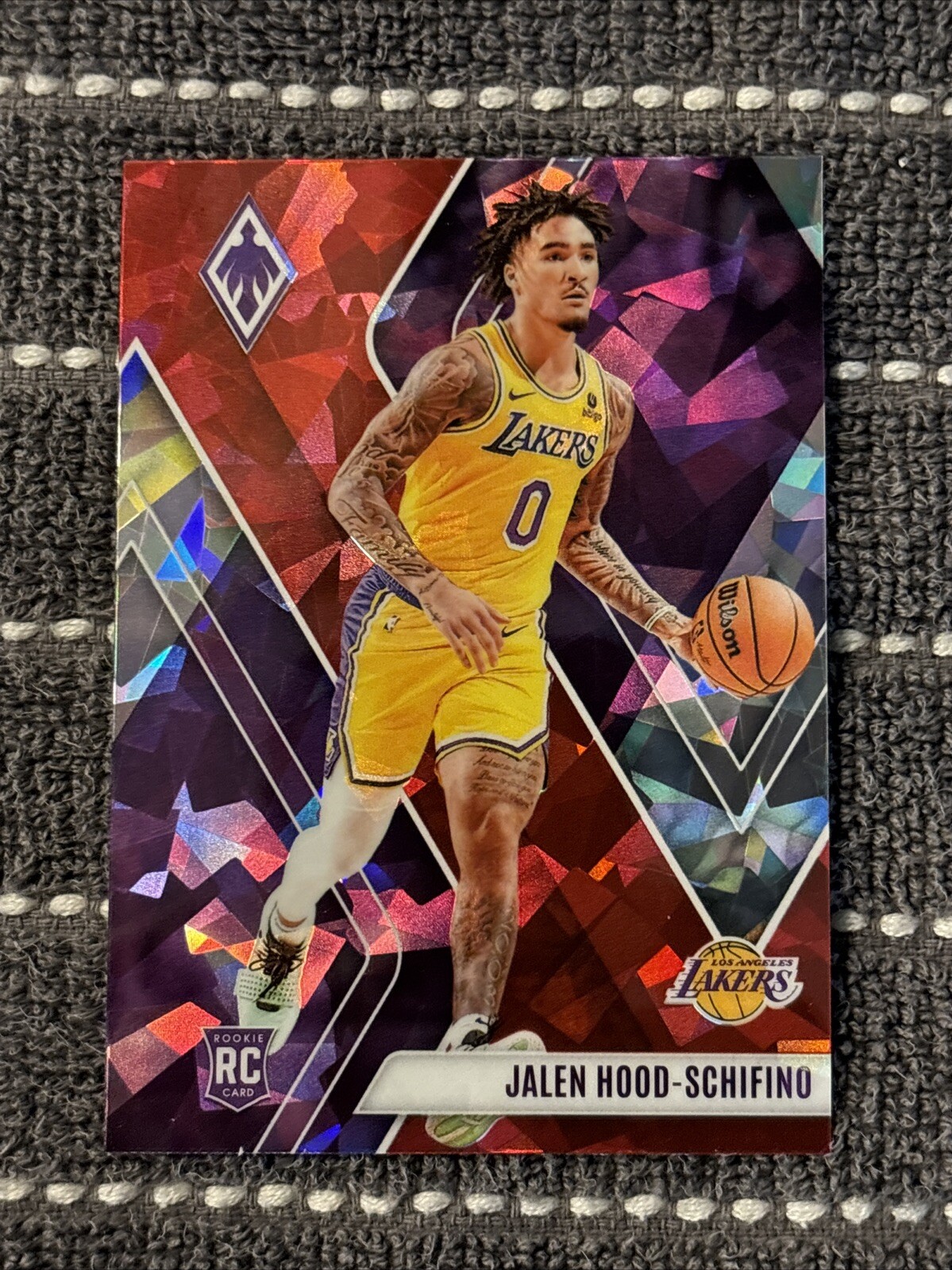 2023-24 Panini Phoenix Jalen Hood-Schifino Red Ice Rookie Card RC - Lakers #260