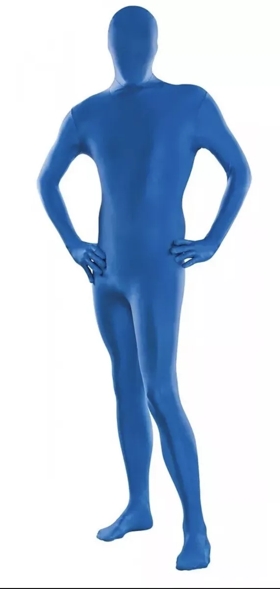 Blue Skin Suit Adult Halloween Costume 