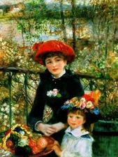 Print or Canvas - Two sisters - by Pierre-Auguste Renoir