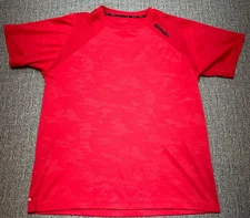 And1 Dri Fit Shirt Mens Large Red Short Sleeve Pullover Athletic Basketball