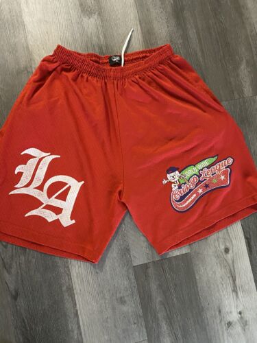Size XL- Crisp NYC LA Angels Major League Baseball Shorts Red/White